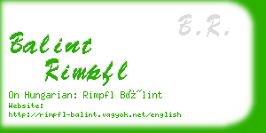 balint rimpfl business card